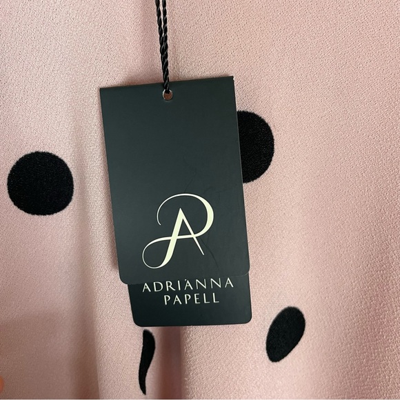 ⭐️2/$20 NWT Adrianna Papell Polka Dot Blouse - Picture 10 of 16